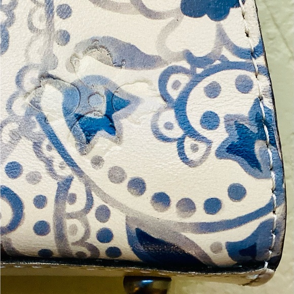 PATRICIA NASH 🦋 Chauny Leather Satchel white Italian Folklore collection. NWT - Picture 15 of 16